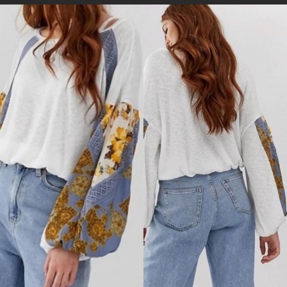 Free People Tops - Free People white blossom top XS NWT